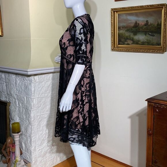 Taylor For A Pea In The Pod Lace Maternity Dress 50’s Rockabilly Dress - Picture 6 of 9